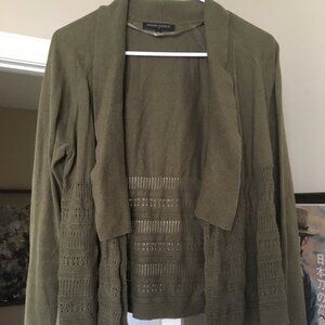 Banana Republic Khaki Olive Shawl Lightweight Cardigan Jacket size Small